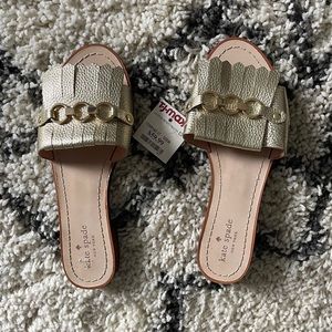 Kate Spade gold sandals
